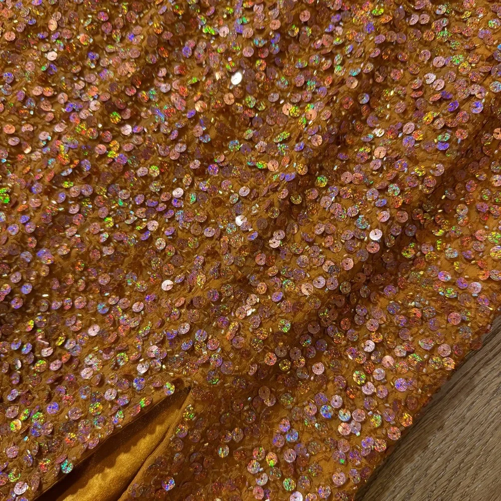 Vintage Y2K 100% Silk Beaded Dress Strappy Back Dress Prom Vintage Beaded Dress - Picture 8 of 15